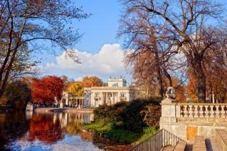 Lazienki Garden and palace