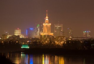 View of the Palace of Culture in Warsaw
